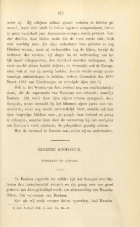 Negende hoofdstuk. Toestand te Bantam