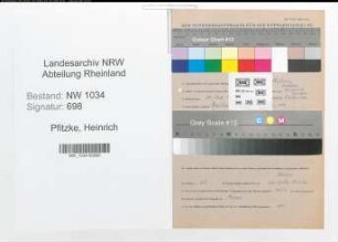 Entnazifizierung Heinrich Pfitzke , geb. 11.12.1912 (Hauptmann)