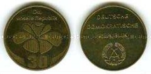 Medaille 30 Jahre DDR
