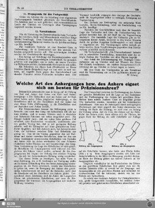Welche Art des Ankerganges bzw. des Ankers eignet sich am besten für Präzisionsuhren?