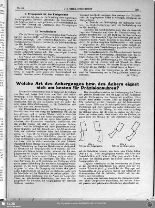 Welche Art des Ankerganges bzw. des Ankers eignet sich am besten für Präzisionsuhren?