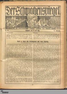 Der Schwabenspiegel : Wochenbeilage der Württemberger Zeitung
