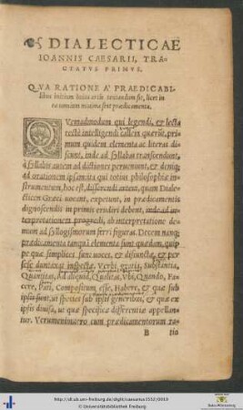 Dialectica Ioannis Caesarii