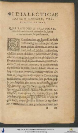 Dialectica Ioannis Caesarii