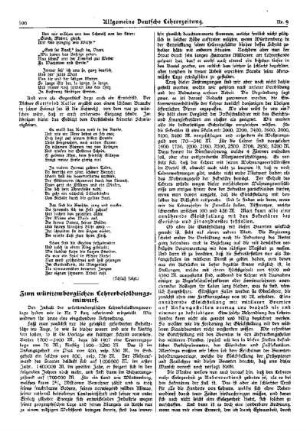 Zum württembergischen Lehrerbesoldungsentwurf