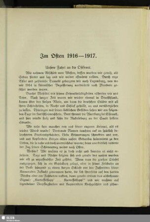 Im Osten 1916-1917