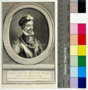 Porträt des niederländischen Befehlshabers, Dichters und Bibliothekars Johan van der Does
