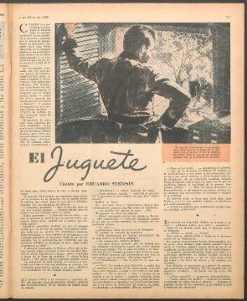 El juguete : Cuento por Eduardo Stenson