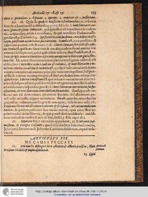 ARTICVLVS XIX. DE CAUSA PECCATI.