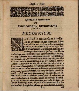 Disquisitio inauguralis juridica de revocatione privilegiorum licita