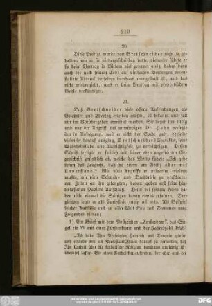 20. [Bretschneider's letzte Predigt]