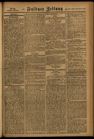 Dritte Ausgabe vom Samstag, den 07. Mai 1921.
