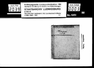 Topographisch-statistische und historiographische Beschreibung von Freudenstadt durch Pfarrer Köhler aus Marschalkenzimmern
