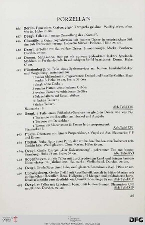 Porzellan (Nr. 486-549)