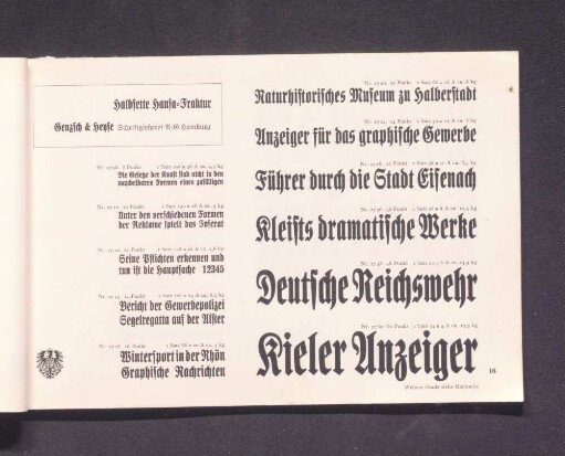 Halbfette Hansa-Fraktur