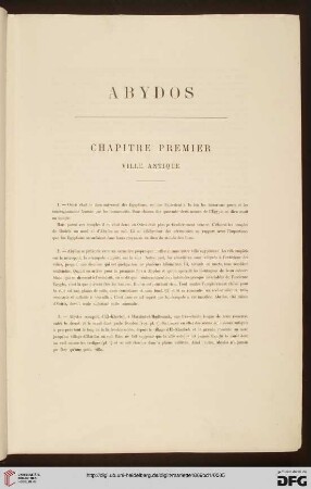 I: Abydos: Ville antique