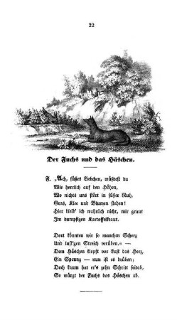 Der Fuchs und das Häschen.