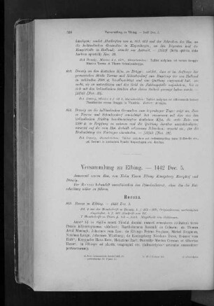 Versammlung zu Elbing. - 1442 Dec. 5.