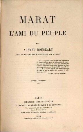 Marat l'ami du peuple, 2