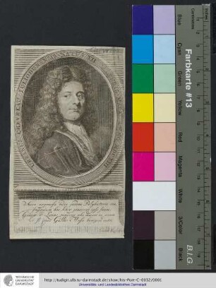 Urbanus Chevreau Juliodunensis Natus XII Calendas Maias. Anno MDCXIII. / Petitot pinxit ; Gunst sculpsit
