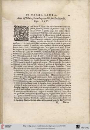 Arco di Plato, Seconda parte della strada dolorosa. Cap. XIX
