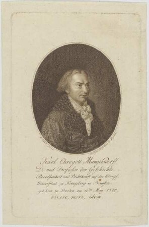 Bildnis des Karel Ehregott Mangelsdorff