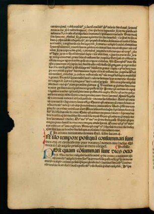 In octaua natiuitatis domini Euangelim. secundum lucam. II. - Dominica in media quadragesima Euvangelium secundum Joh. VI.