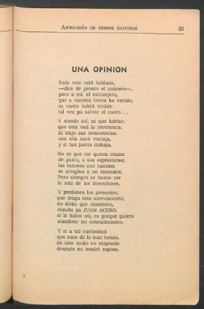 Una opinión