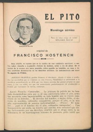 El pito : Monólogo cómico