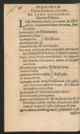 Caput decimum octavum. De Ludo Literario.