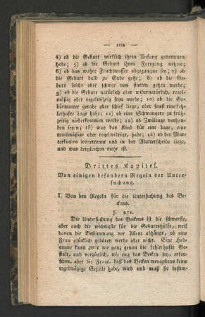 Drittes Kapitel. Von einigen besondern Regeln der Untersuchung.