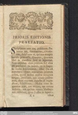 Prioris Editionis Praefatio.