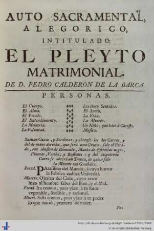 El Pleyto Matrimonial.