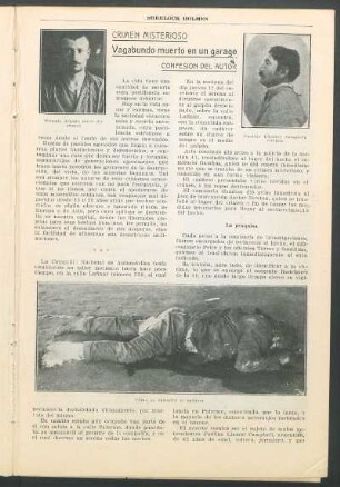 Crimen misterioso - Vagabundo muerto en un garage - Confesión del autor