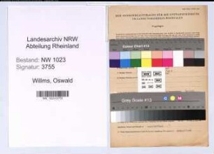 Entnazifizierung Oswald Willms , geb. 05.07.1885 (Postbeamter)
