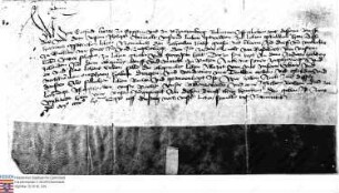 Gottfried Herr zu Eppstein und Münzenberg belehnt Philipp Wambold mit Zinsen uns Markt und Dorfe Riechen