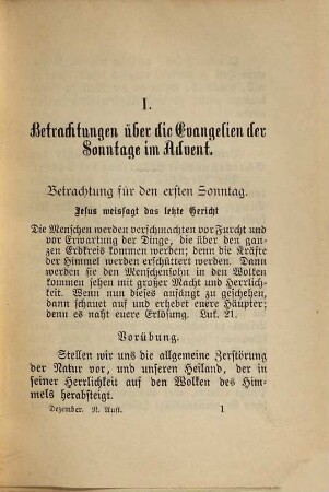 Die zwölf Monate des Jahres, geheiligt durch Belehrungen, Betrachtungen und Gebete oder: Lehr-, Betrachtungs- und Gebetbuch für alle Monate des Jahres, 12