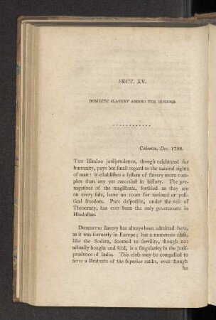 Sect. XV. Domestic Slavery among the Hindoos.