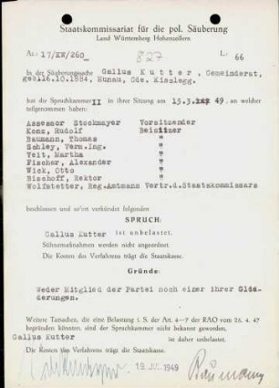 Kutter, Gallus