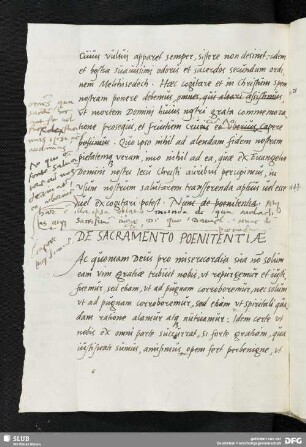 DE SACRAMENTO POENITENTIAE