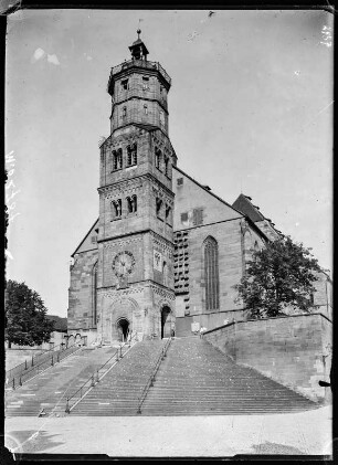 Schwäbisch-Hall. Evangelische Stadtpfarrkirche St. Michael. Außenansicht