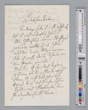 Brief an Johann Jacob Brahms