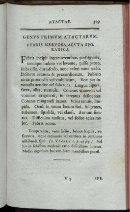 Genus Primum Atactarum.