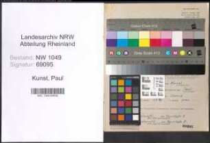 Entnazifizierung Paul Kunst , geb. 18.01.1900 (Lehrer)