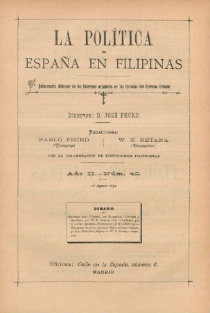 Núm. 40. 16 Agosto 1892