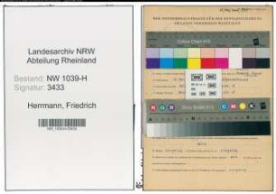 Entnazifizierung Friedrich Herrmann , geb. 15.04.1909 (Elektriker)