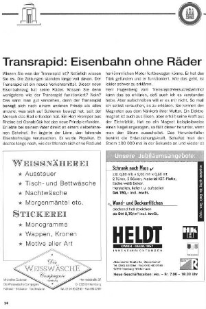 Transrapid: Eisenbahn ohne Räder