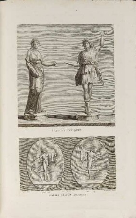 Illustrationen: Statues Antiques. Pierres Gravées Antiques.
