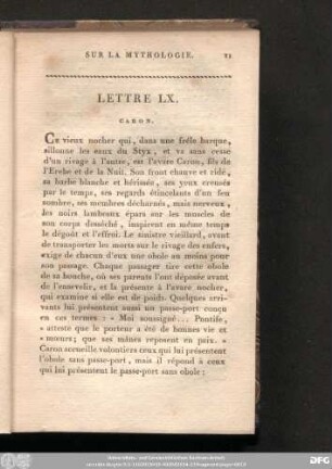 Lettre LX.