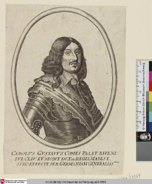 Carolus Gustavus [Carl X. Gustav König von Schweden]